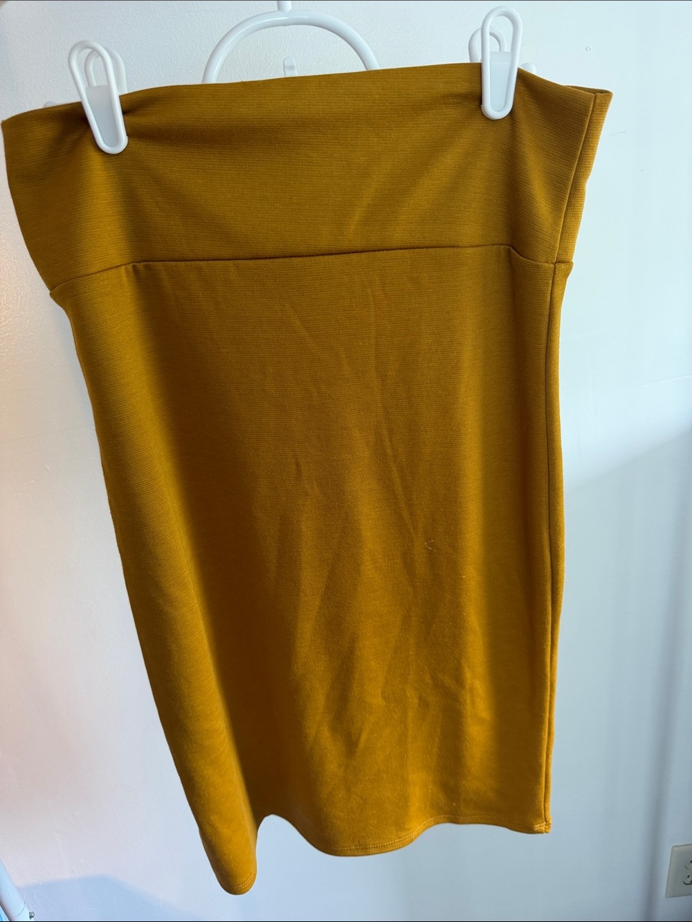 Agnes & Dora Mustard Yellow Pencil Skirt